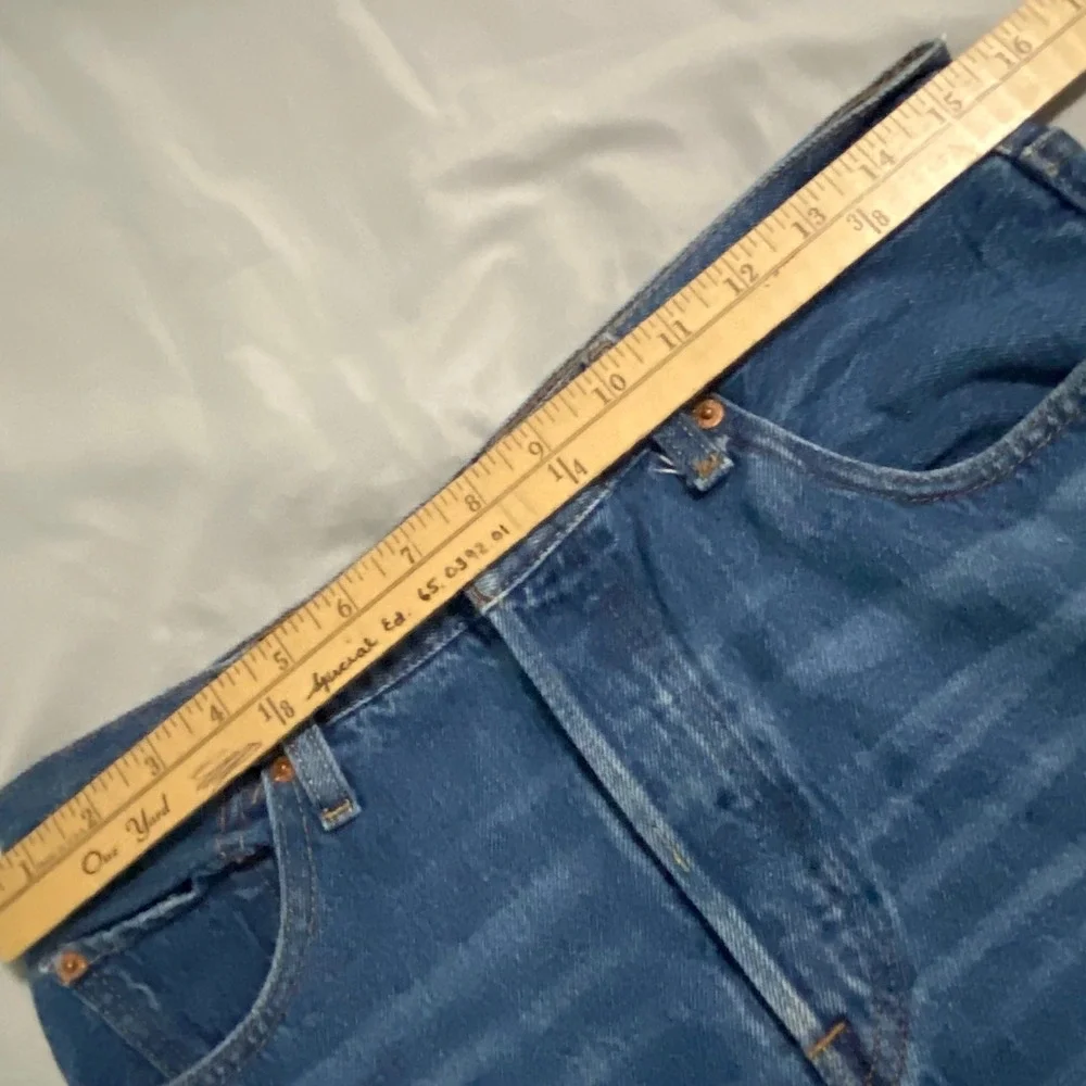 Levis Premium 501 Original Fit Jeans Mens 29x30 Med Wash Blue Button Fly Big E